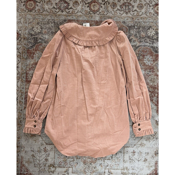 Ulla Johnson Frankie Tunic in Pale Oak Long Sleeve Blouse Top Size 4 NWT - Picture 7 of 9